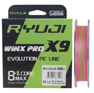Ryuji WinX Pro X9 300mt 0.16mm İp Misina Multi Color