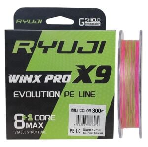 Ryuji WinX Pro X9 300mt 0.12mm İp Misina Multi Color