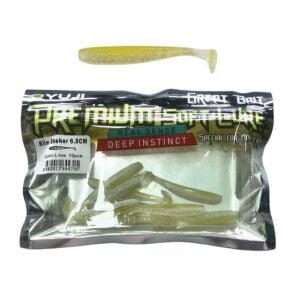 Ryuji Slim Shaker 6.5cm 1.4gr LRF Silikon Yem (10 lu Paket) Lime