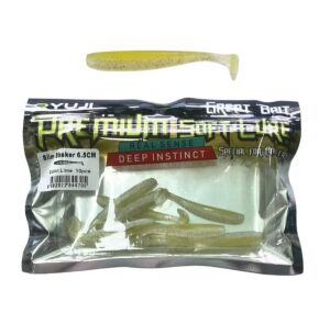 Ryuji Slim Shaker 6.5cm 1.4gr LRF Silikon Yem (10 lu Paket) Lime