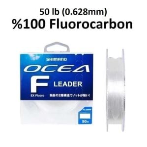 Shimano Ocea F Leader EX Fluorocarbon Misina 50m 50lb 0.628mm