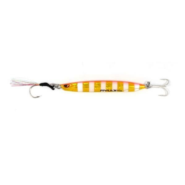 Ryuji Silent Jig 8cm 30gr Jig Yem Gold Zebra Glow