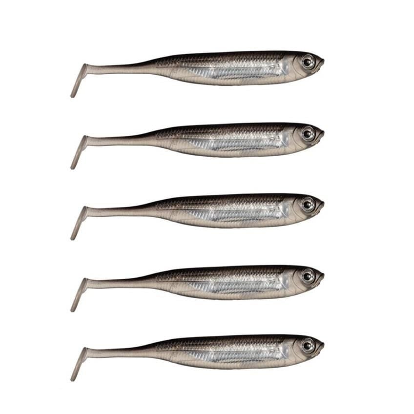Ryuji Real Fish 8cm 2gr LRF Silikon Yem 5 li Paket Silver