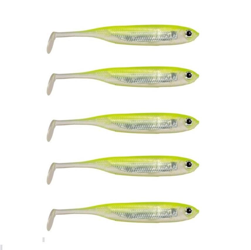 Ryuji Real Fish 8cm 2gr LRF Silikon Yem 5 li Paket Lemon