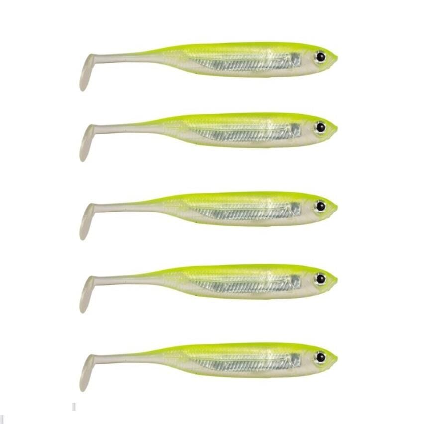 Ryuji Real Fish 8cm 2gr LRF Silikon Yem 5 li Paket Lemon