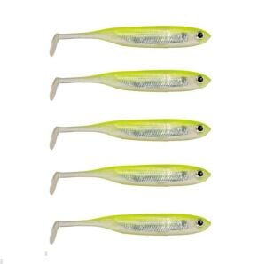 Ryuji Real Fish 8cm 2gr LRF Silikon Yem 5 li Paket Lemon