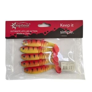 Captain 3569 Style Soft 8cm 5.5gr Silikon Yem 5 Adet Color:6