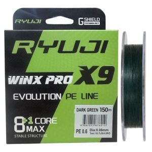 Ryuji WinX Pro X9 150mt 0.08mm İp Misina Koyu Yeşil