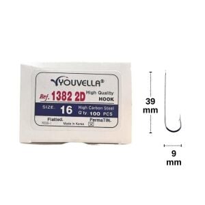 Youvella 1382-2D No:16 Çinekop İğnesi 100'lü Kutu Galvaniz