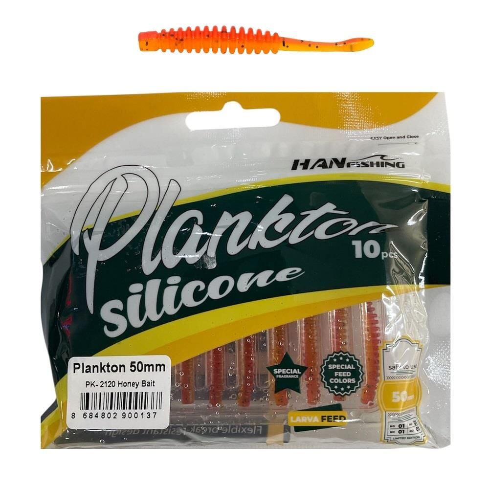 Hanfish Plankton 50mm 5cm LRF Silikon Yem 10 Adet PK2120 Honey Bait