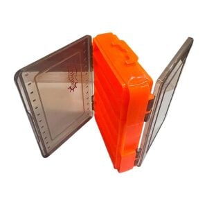 Captain 7223 Çift Taraflı Maket Yem Kutusu 12 Gözlü 14x10.5x3cm Turuncu
