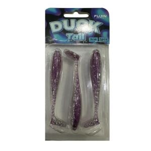 Fujin Duck Tail 9cm 5.2gr Silikon Balık 3 Adet Purple Glitter