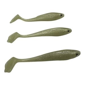 Fujin Duck Tail 9cm 5.2gr Silikon Balık 3 Adet Pearl White