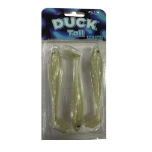 Fujin Duck Tail 9cm 5.2gr Silikon Balık 3 Adet Pearl White