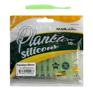 Hanfish Plankton 50mm 5cm LRF Silikon Yem 10 Adet PK2070 Glow Green