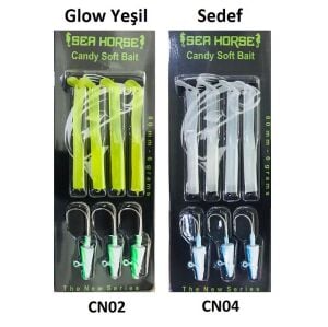 Sea Horse Candy Soft Bait 8cm 6gr Silikon Yem (4+3)