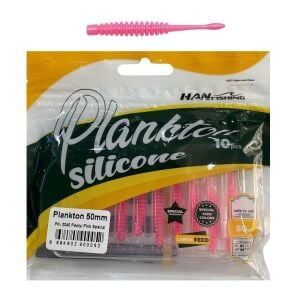 Hanfish Plankton 50mm 5cm LRF Silikon Yem 10 Adet PK2040 Pearyl Pink Special