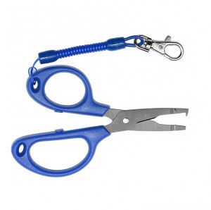 Captain Spiral Kablolu Halka Açıcı Balıkçı Makası 12.7cm Mavi