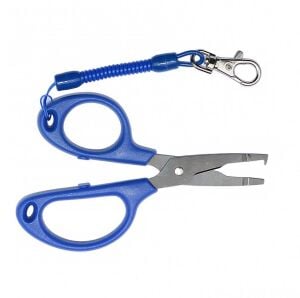 Captain Spiral Kablolu Halka Açıcı Balıkçı Makası 12.7cm Mavi