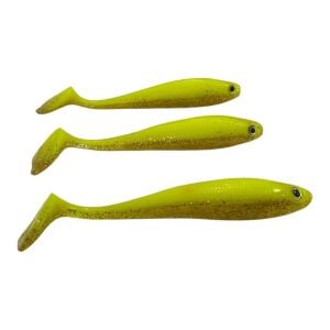 Fujin Duck Tail 9cm 5.2gr Silikon Balık 3 Adet G.Chartreuse