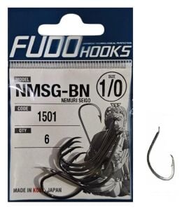 Fudo 1501 No:1/0 Nemuri Seigo Black Nikel Olta İğnesi 6 Adet