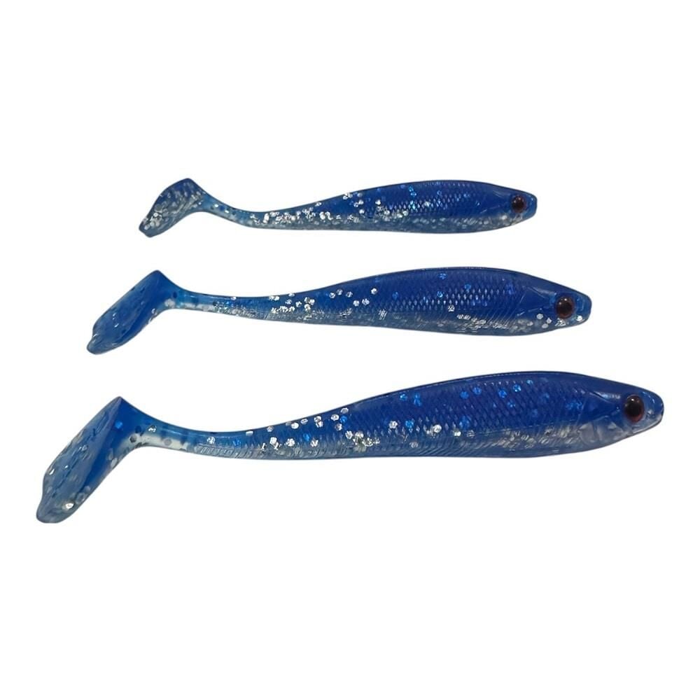 Fujin Duck Tail 9cm 5.2gr Silikon Balık 3 Adet Blue Space