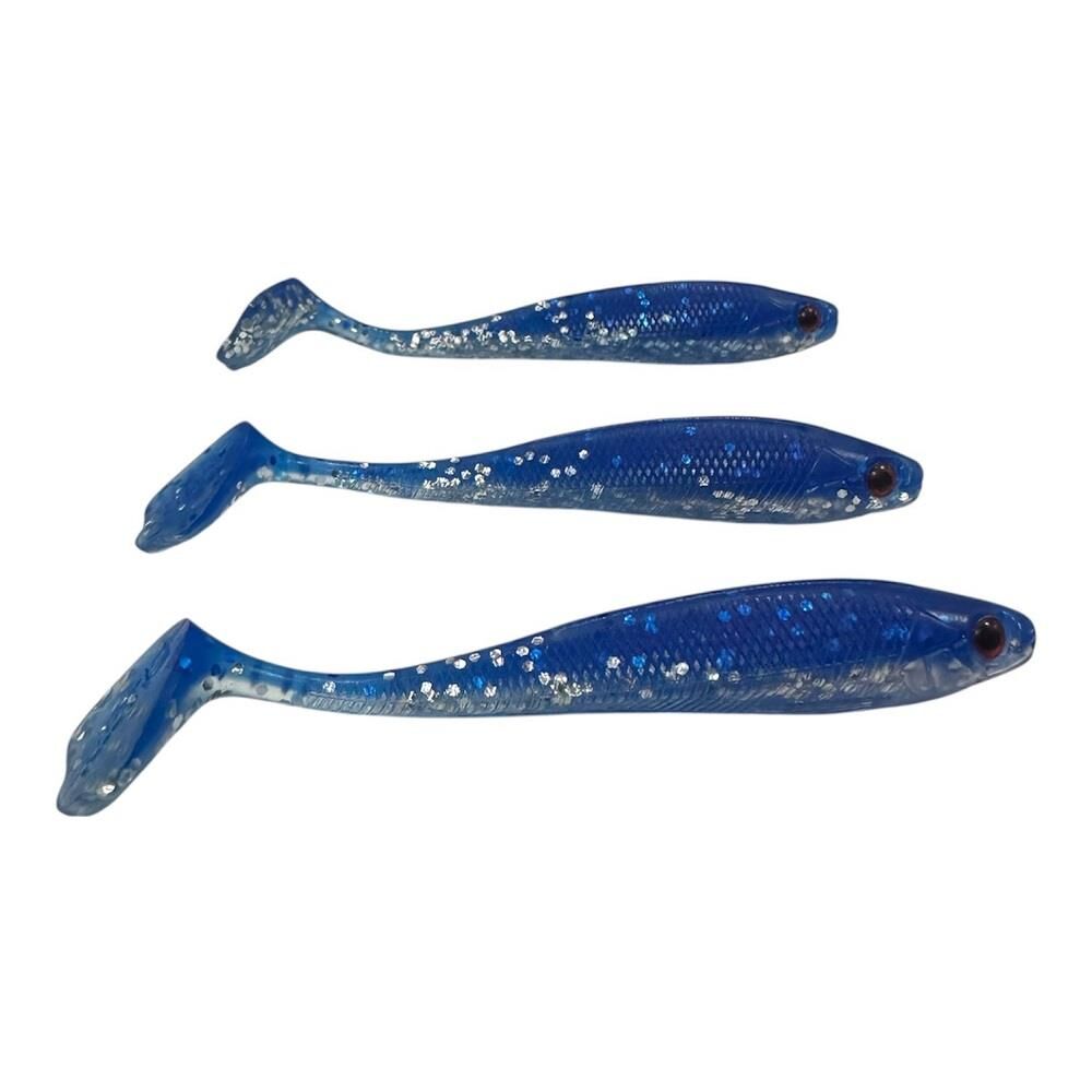 Fujin Duck Tail 9cm 5.2gr Silikon Balık 3 Adet Blue Space
