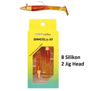 Hanfish Sandeel 65mm 6.5cm 3.2gr LRF Silikon Yem Seti (2+8) SL660 Rock Bait