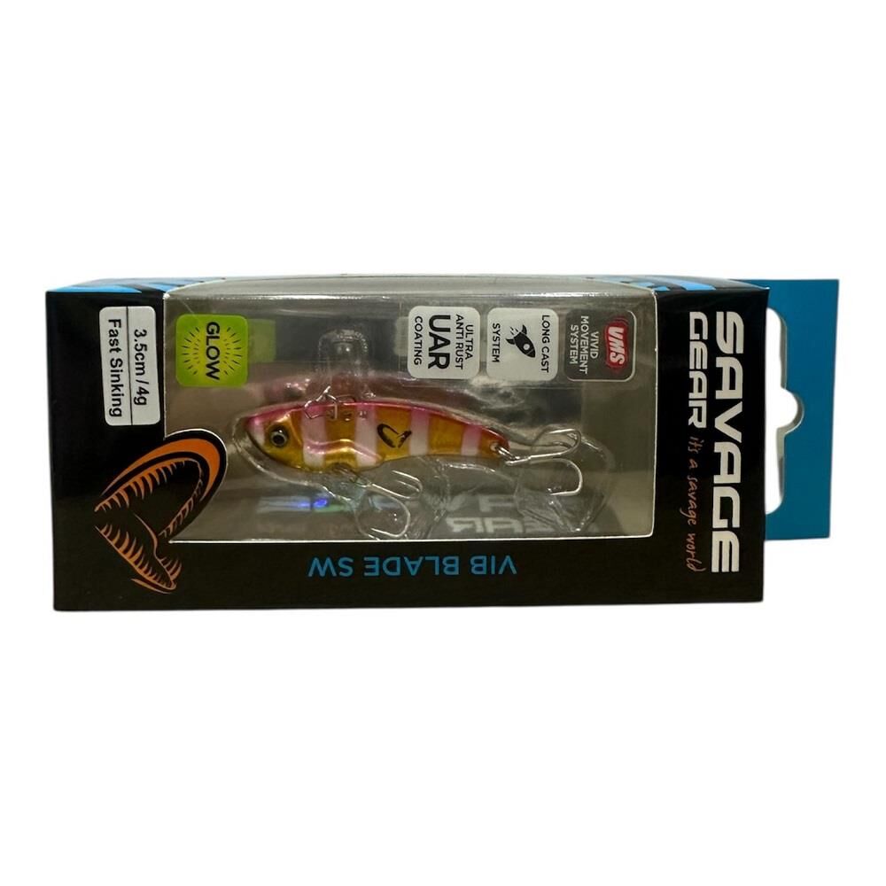 Savage Gear Vib Blade 4gr 3.5cm Vibrasyon Jig Yem Gold Pink Zebra