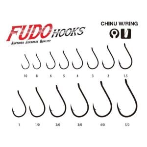 Fudo 1101 No:2 Chinu W/Ring Black Nikel Olta İğnesi 12 Adet