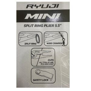 Ryuji Mini 14cm Teflon Kaplama Halka Açıcı Balıkçı Pensesi Siyah