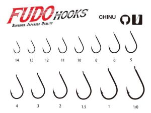 Fudo 1001 No:1/0 Chinu Black Nikel Olta İğnesi 9 Adet