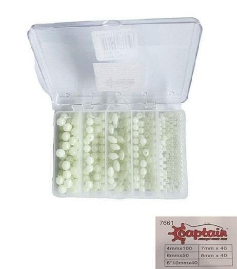 Captain 7661 Silikon Boncuk Seti Glow 270 Adet