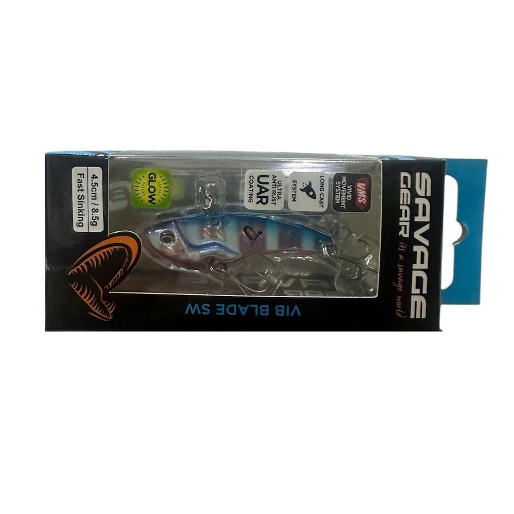 Savage Gear Vib Blade 8.5gr 4.5cm Vibrasyon Jig Yem Blue Pink Zebra