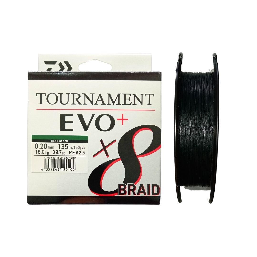 Daiwa Tournament EVO+ 135m 0.20mm 8X Dark Green İp Misina