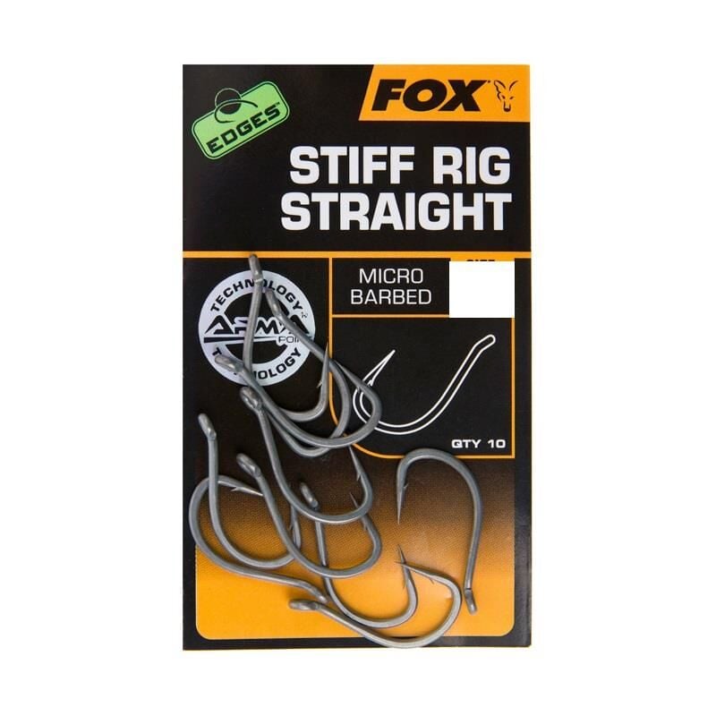 Fox Edges Stiff Rig Straight Sazan İğnesi (10 lu Paket)