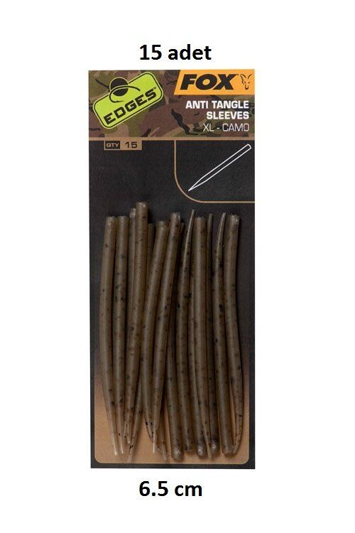 Fox Edges Anti Tangle Sleeves XL Camo 15pcs