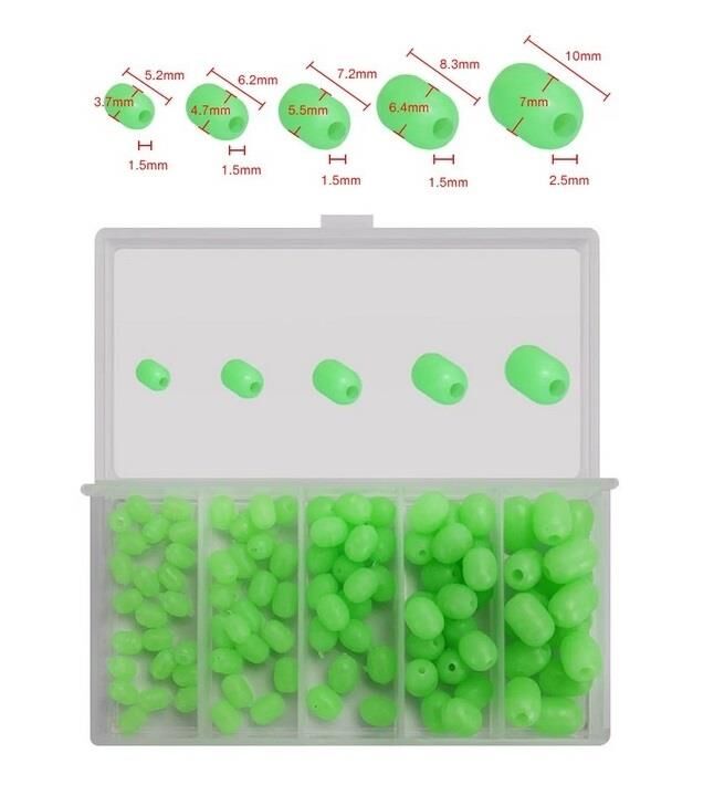 Captain 7660 Silikon Boncuk Seti Glow 100lü Kutuda