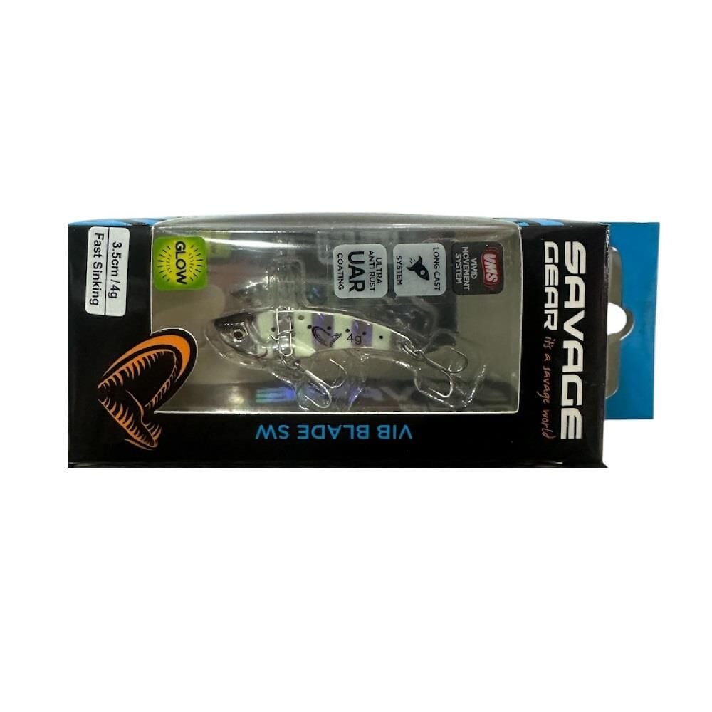 Savage Gear Vib Blade SW 4gr 3.5cm Vibrasyon Jig Yem Zebra Glow