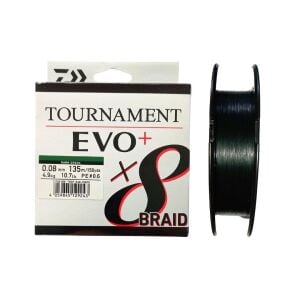 Daiwa Tournament EVO+ 135m 0.08mm 8X Dark Green İp Misina