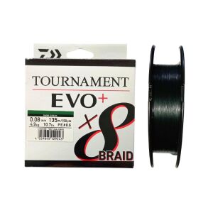 Daiwa Tournament EVO+ 135m 0.08mm 8X Dark Green İp Misina