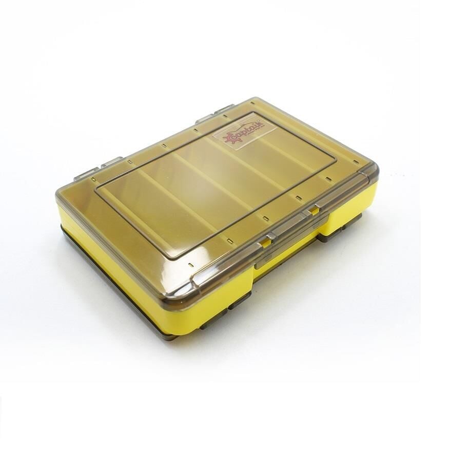 Captain 7223 Çift Taraflı Maket Yem Kutusu 12 Gözlü 14x10.5x3cm Sarı