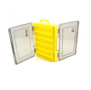 Captain 7223 Çift Taraflı Maket Yem Kutusu 12 Gözlü 14x10.5x3cm Sarı