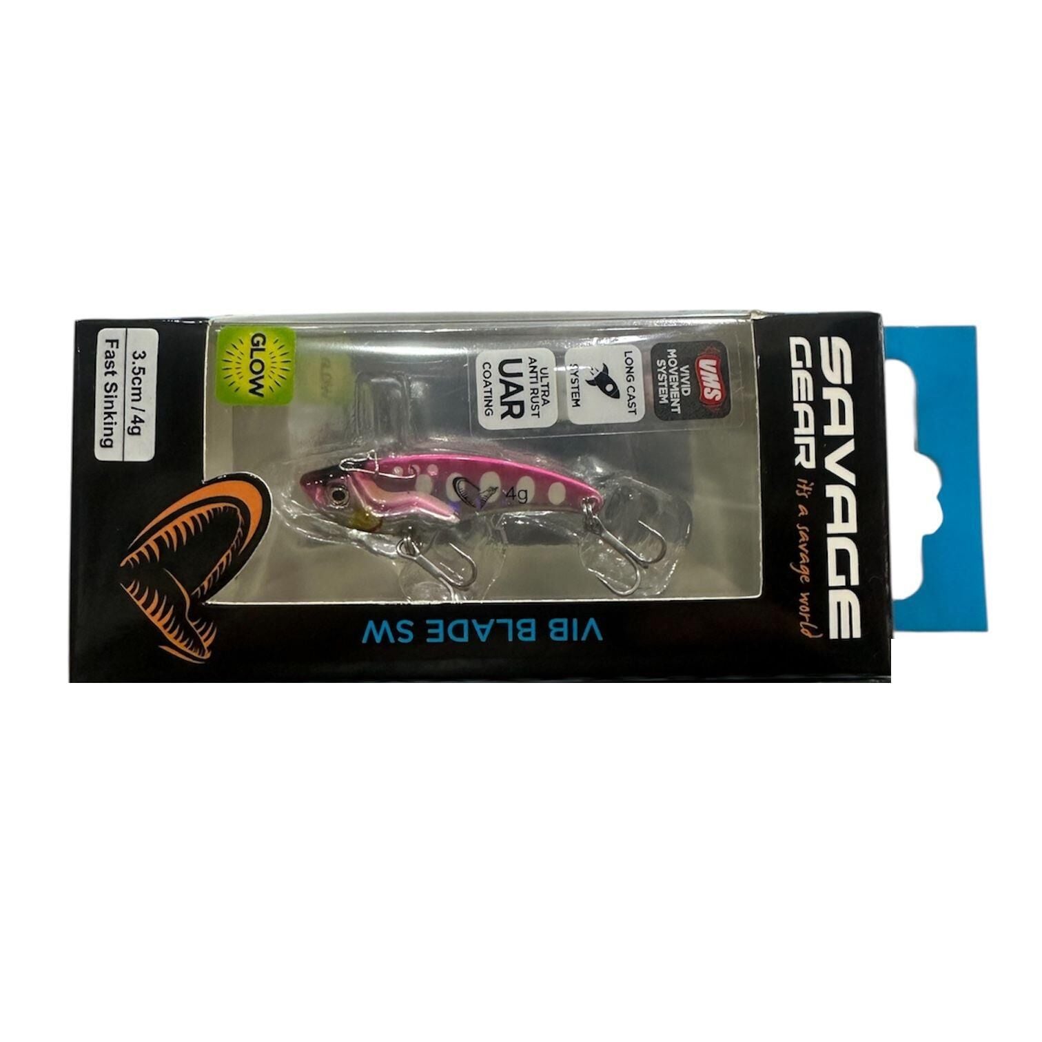 Savage Gear Vib Blade SW 4gr 3.5cm Vibrasyon Jig Yem Pink Glow Dot