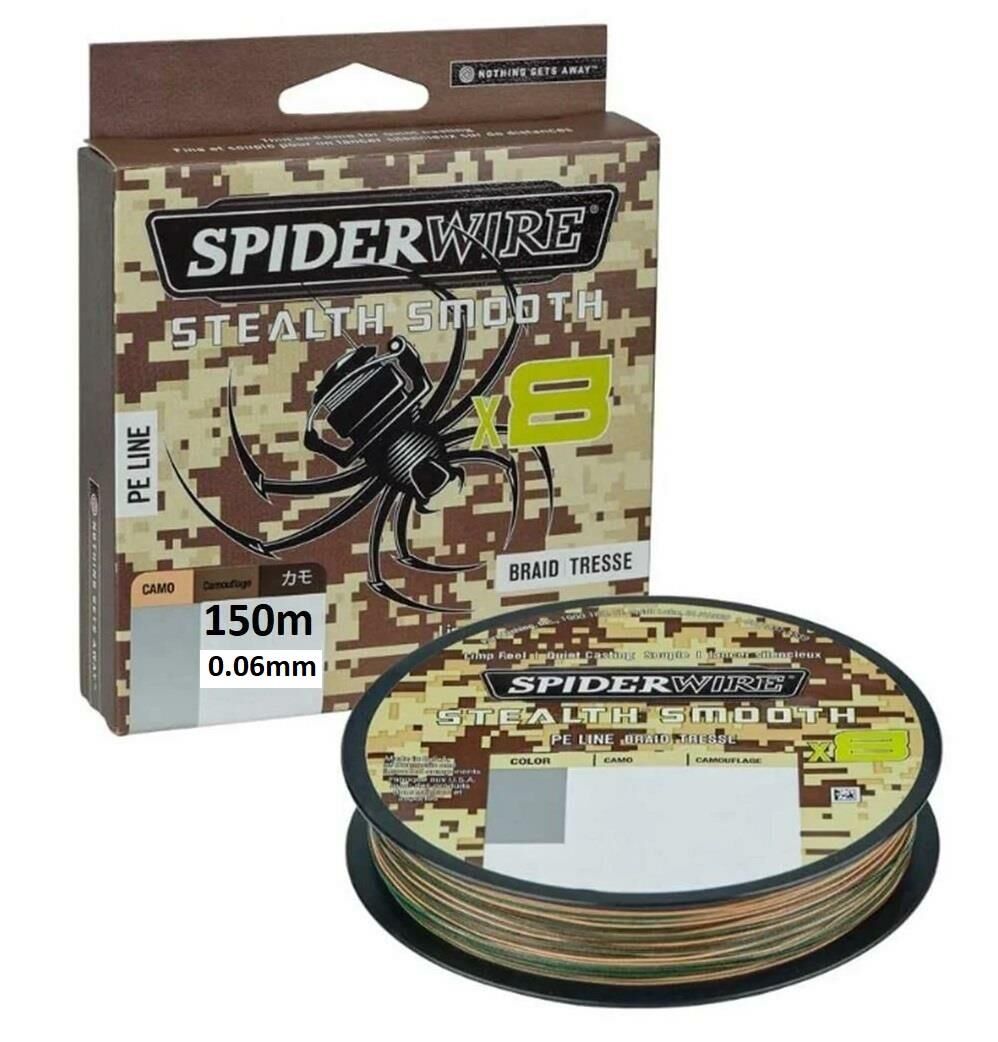 SpiderWire 8X 0.06mm 150m Stealth Smooth İp Misina Camo