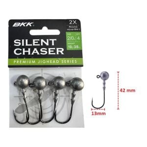 BKK Silent Chaser 10gr No:2/0 Round Head Jig Head Zoka (4 adet)