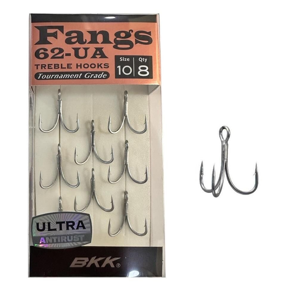 BKK Fangs-62 UA No:10 Üçlü Olta İğnesi 8 Adet
