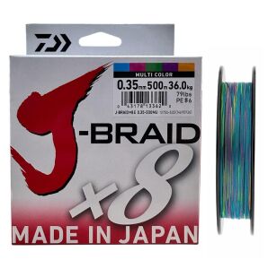 Daiwa J-Braid 8X 500mt 0.35mm İp Misina Multi Color