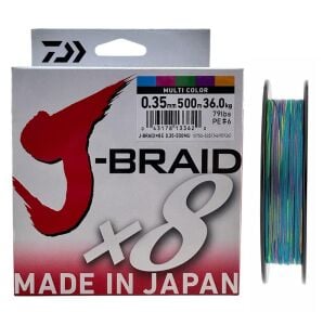 Daiwa J-Braid 8X 500mt 0.35mm İp Misina Multi Color
