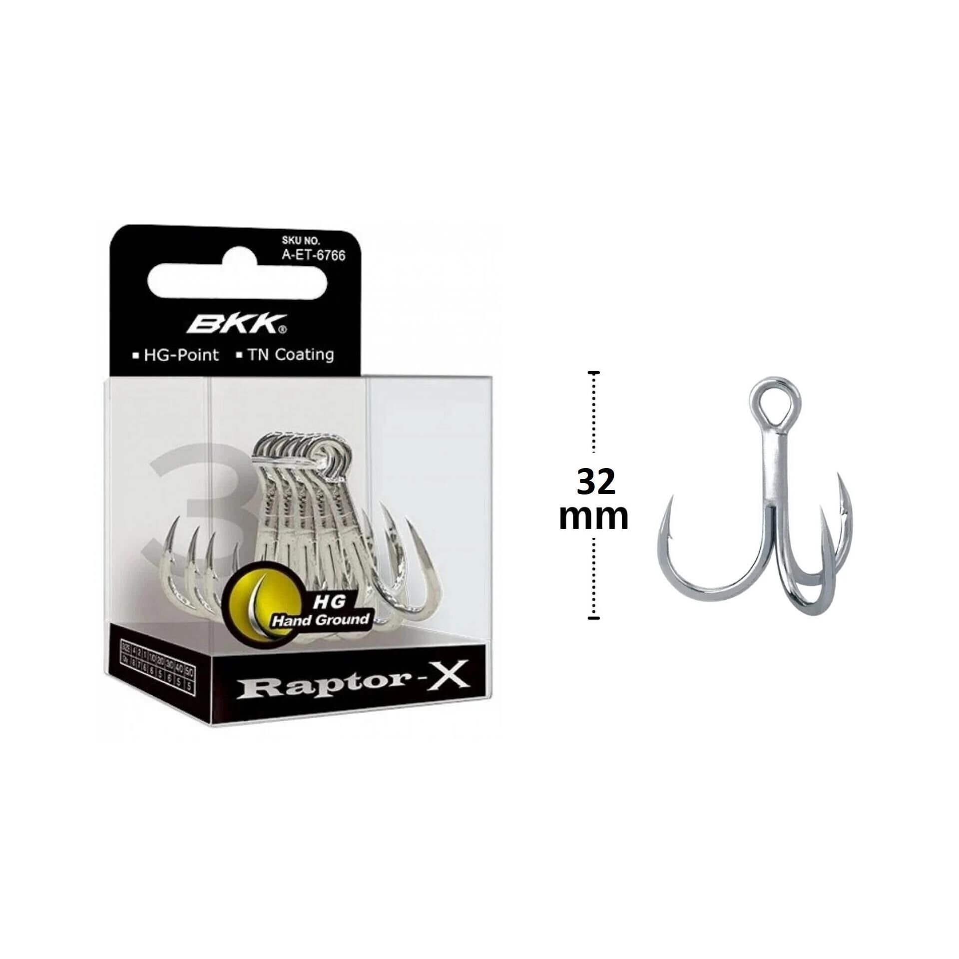BKK Raptor-X No:1/0 Üçlü Olta İğnesi 6 Adet